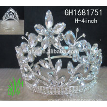 2015 diamond cheap baby princess crown or tiara pop miss princess crown